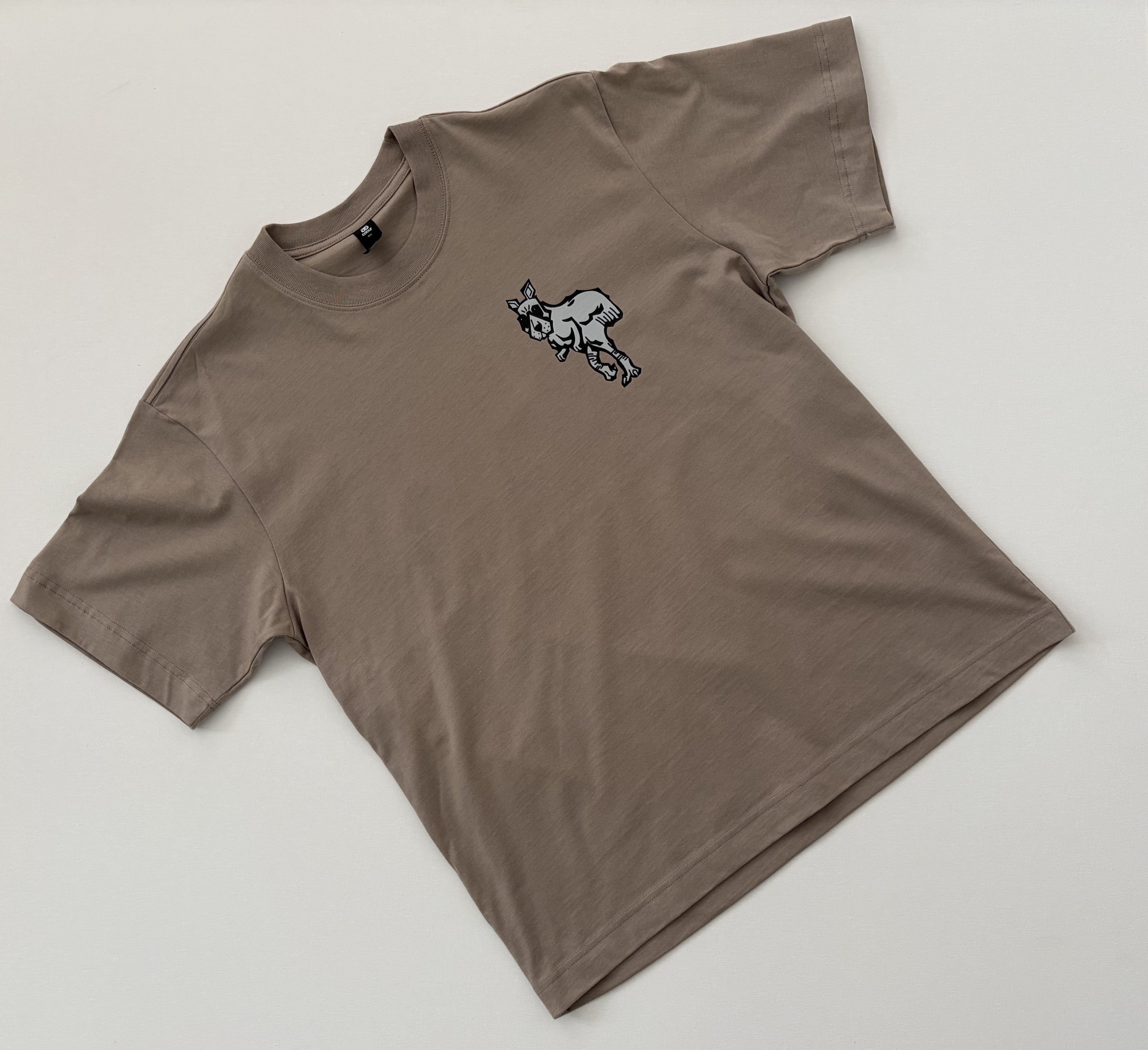 Box Tee Shirt in Mushroom