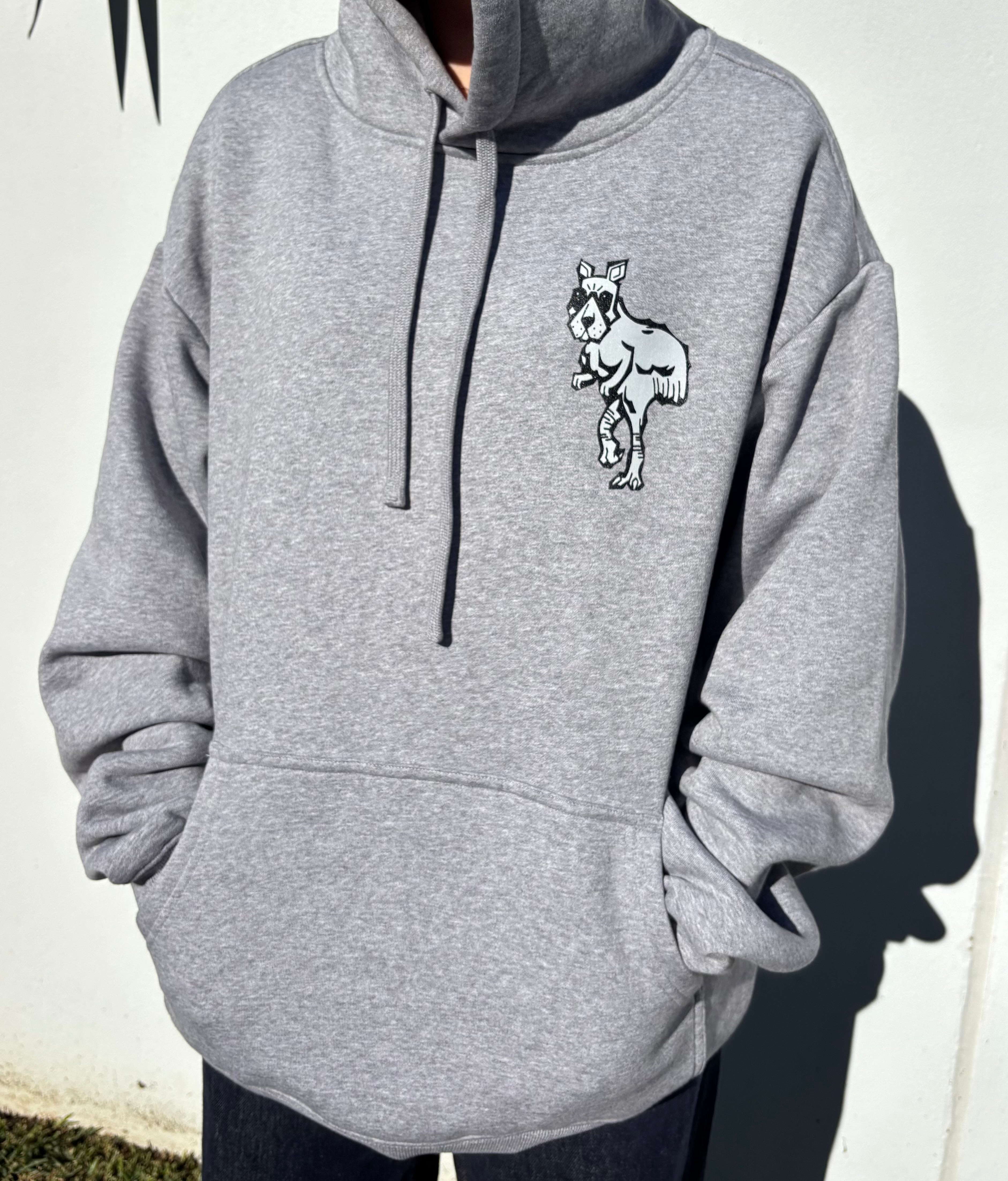 W-Hoodie in Grey Marle